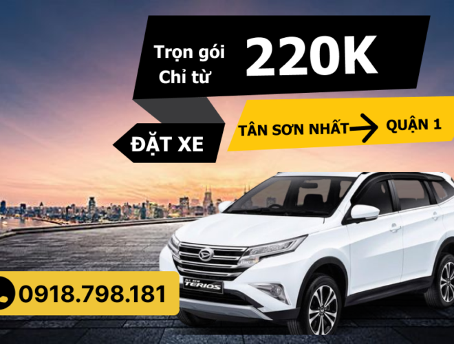 Taxi sân bay Tân Sơn Nhất về quận 1