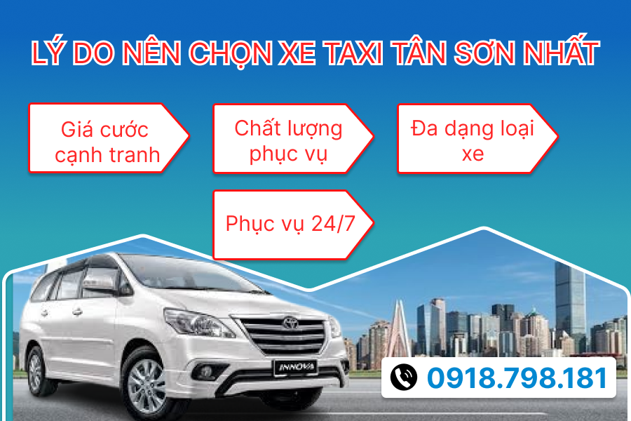 Taxi sân bay Tân Sơn Nhất về các quận trung tâm